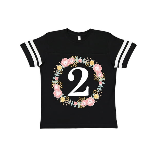 inktastic 2nd Birthday Floral Wreath 2 Year Old Toddler T-Shirt inktastic 2nd Birthday Floral Wreath 2 Year Old Toddler T-Shirt